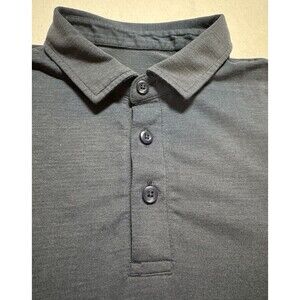 Lululemon Polo Shirt Mens Blue Performance Athletic Golf Casual Medium/Large